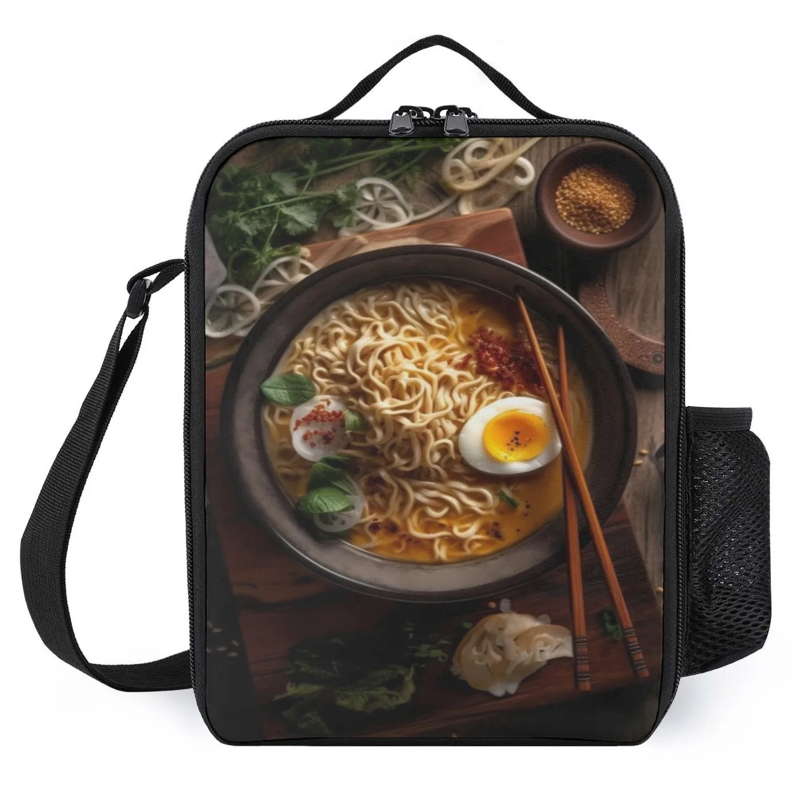 

Ramen Japan Food_2 Bolsas Printed Child Picnic Bag Kid'S Lunch Box Insulation Lunch Box Bag