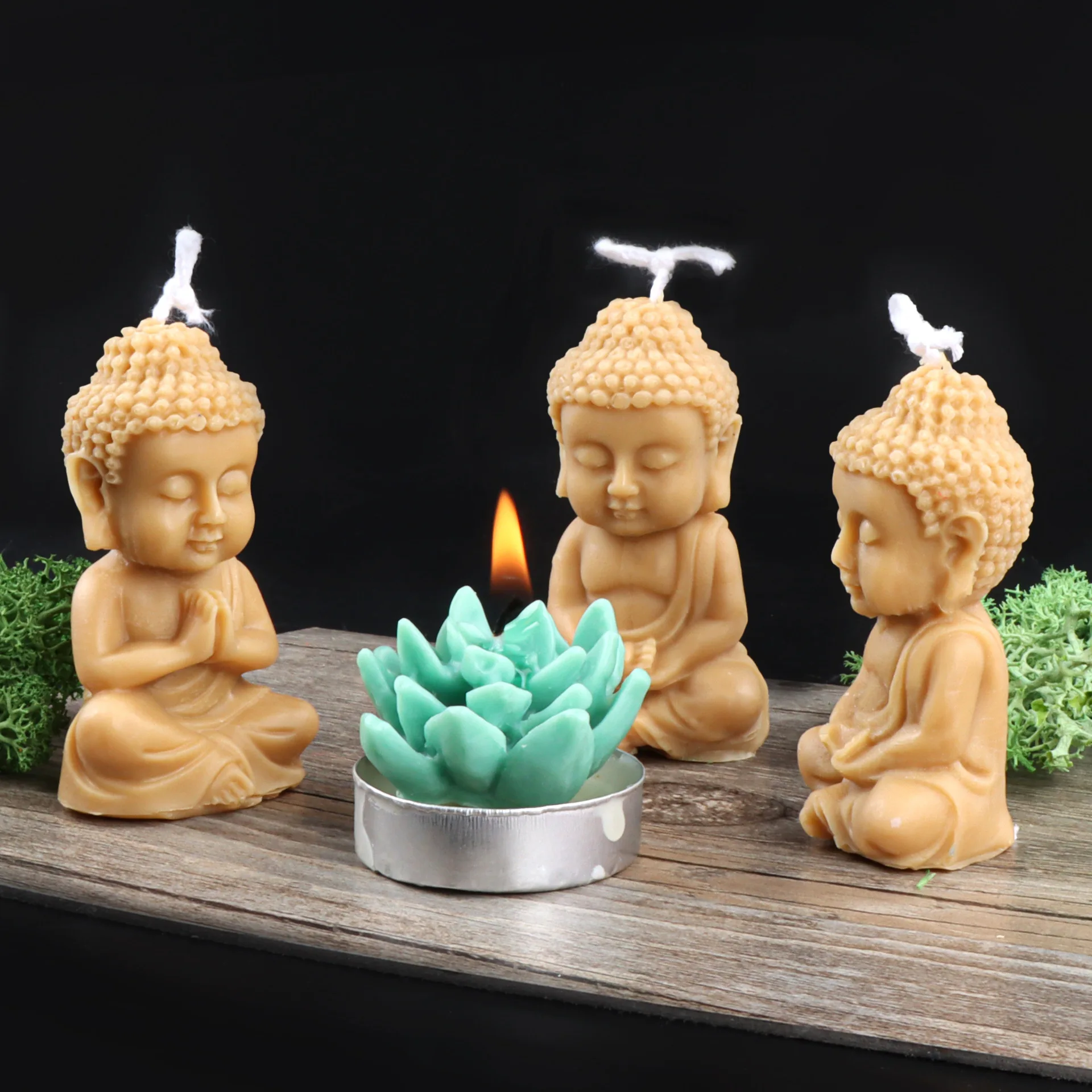 3D Maitreya Silicone Candle Mold DIY Church Buddha Making Plaster Epoxy Resin Aroma Soap Chocolate Baking Molds Home Decor