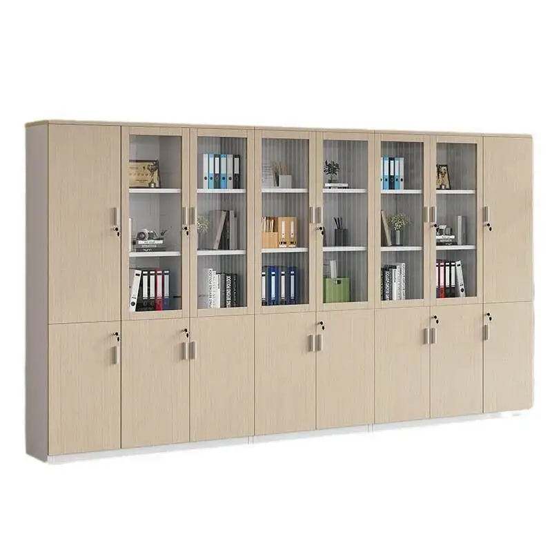 Office Bookcase File Cabinet Data Cabinet Locker Locker File  Wooden Locked Floor-to-ceiling Secret Cabinet