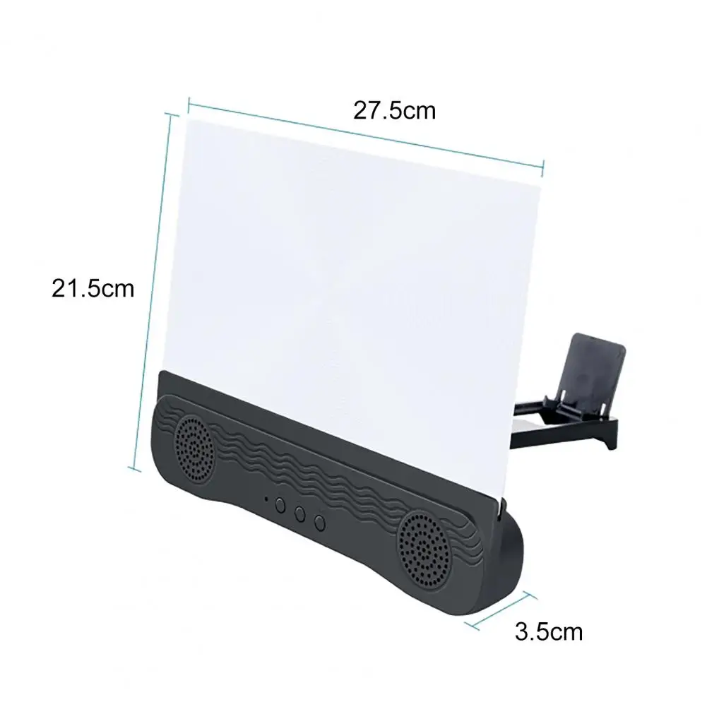 Useful Screen Magnifier Stand Lightweight Long Standby Time with Bluetooth Speaker Screen Amplifier Holder for Home