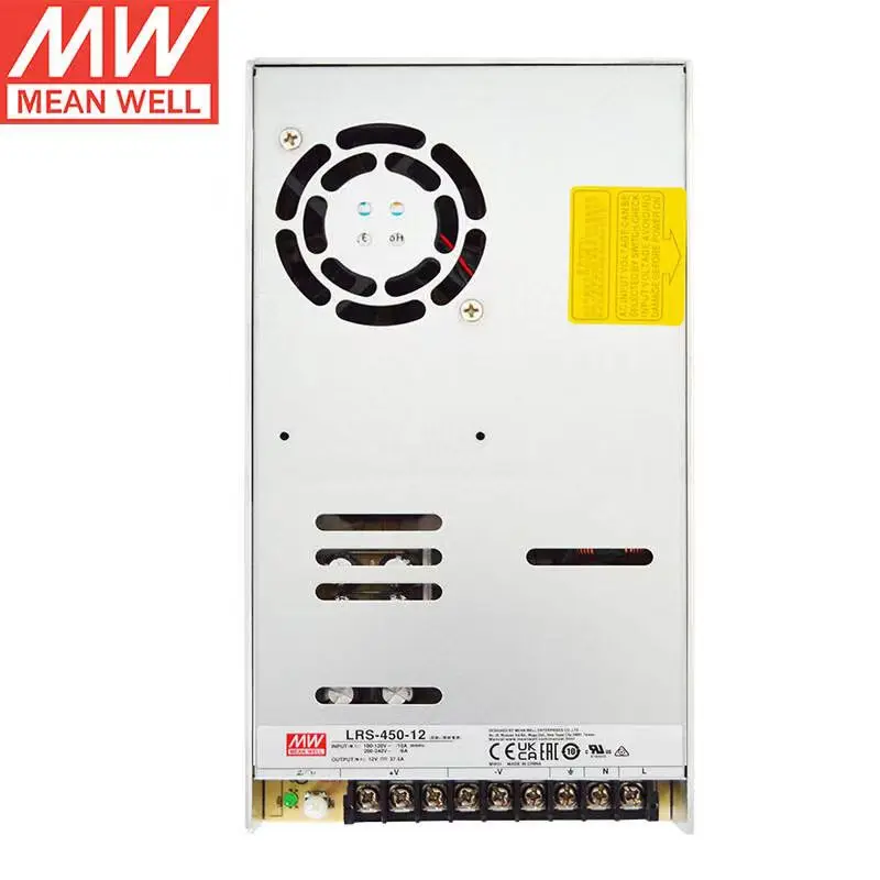 

TAIWAN MEAN WELL LRS-450-12 Single Output Switching Power Supply LED Driver Brand New Original Authentic 12VDC 37.5A