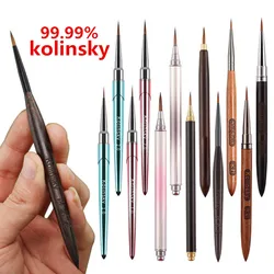 Different Colored Handle Kolinsky Hair Nail Acrylic Brush Liquid Powder DIY Nail Drawing Nail Art Bruses