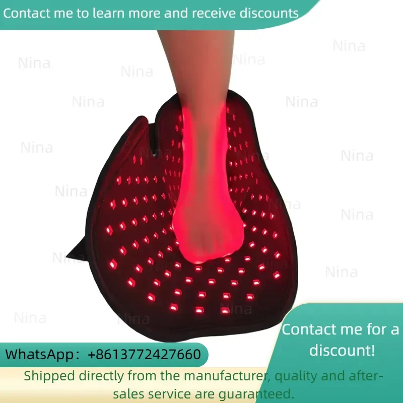 Shanglaite Free Size Wearable at Home Three Core In-frared Red Light Therapy Wrap Pad Feet Toes Slipper Pain Relief