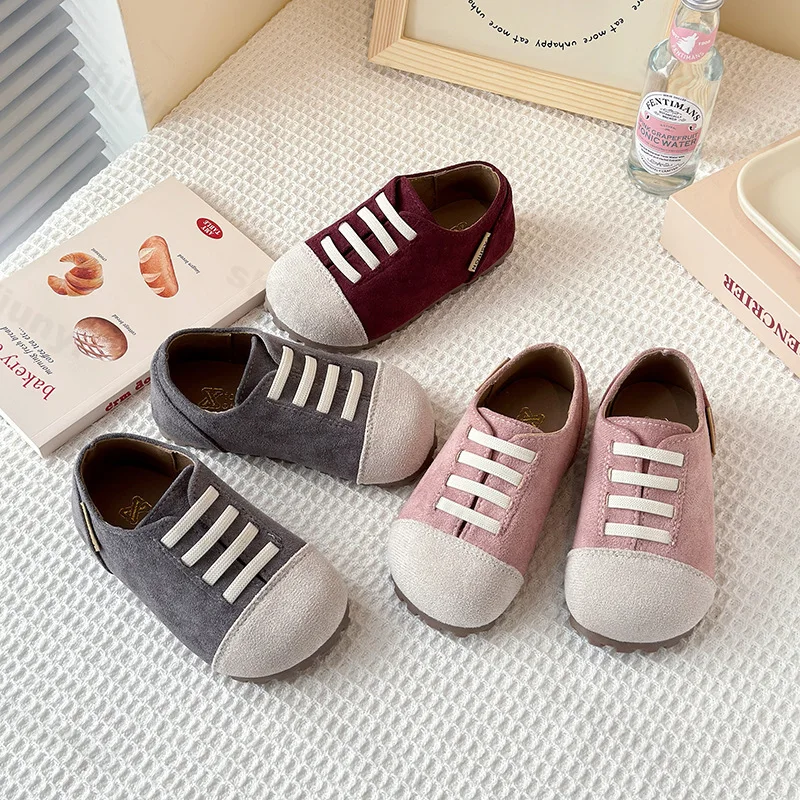 

Baby Casual Single Shoes 2025 Spring New Fashion Slip on Soft Soled Walking Shoes Childrens' Breathable Comfortable Canvas Flats