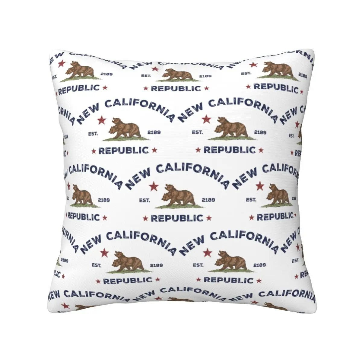 New California Republic NCR Square Pillowcase Pillow Cover Cushion Decor Comfort Throw Pillow for Home Sofa