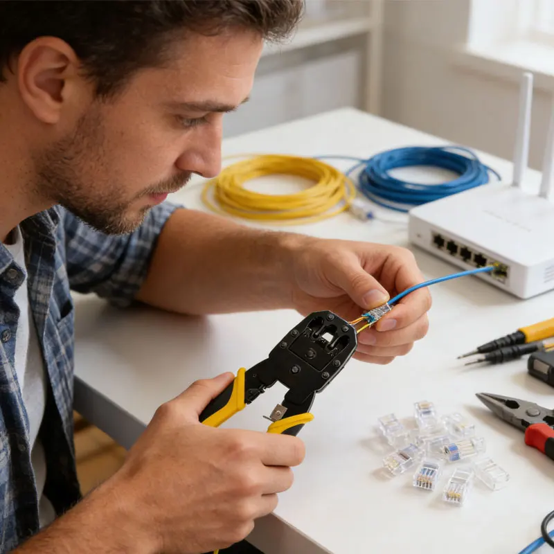 

Инструмент для обжима сетевых кабелей, сетевые клещи, стриппер для зачистки проводов для подключения сетевых кабелей, для сетевого провода, кабеля, телефона, компьютера