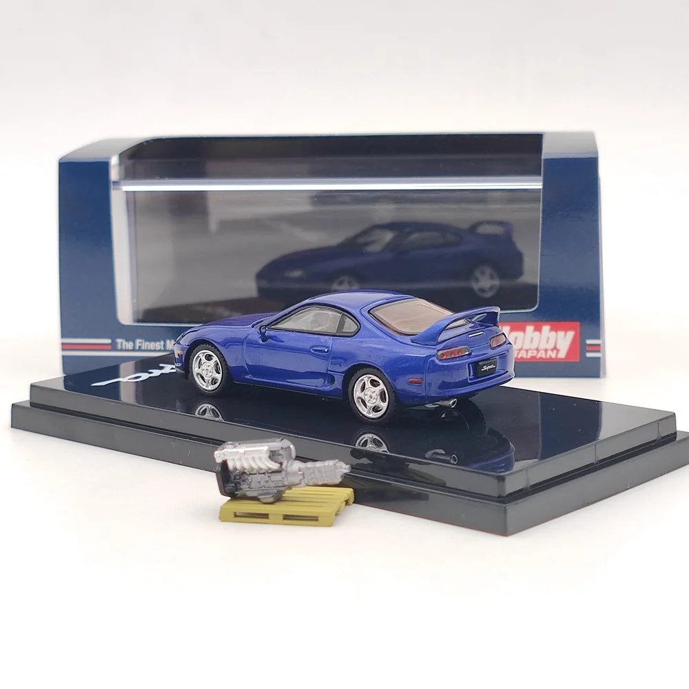 งานอดิเรกญี่ปุ่น1/64สำหรับ T ~ OTA Supra RZ A80เครื่องยนต์รุ่น Blue HJ641042ABL Limited Collection ของเล่นรถของขวัญ