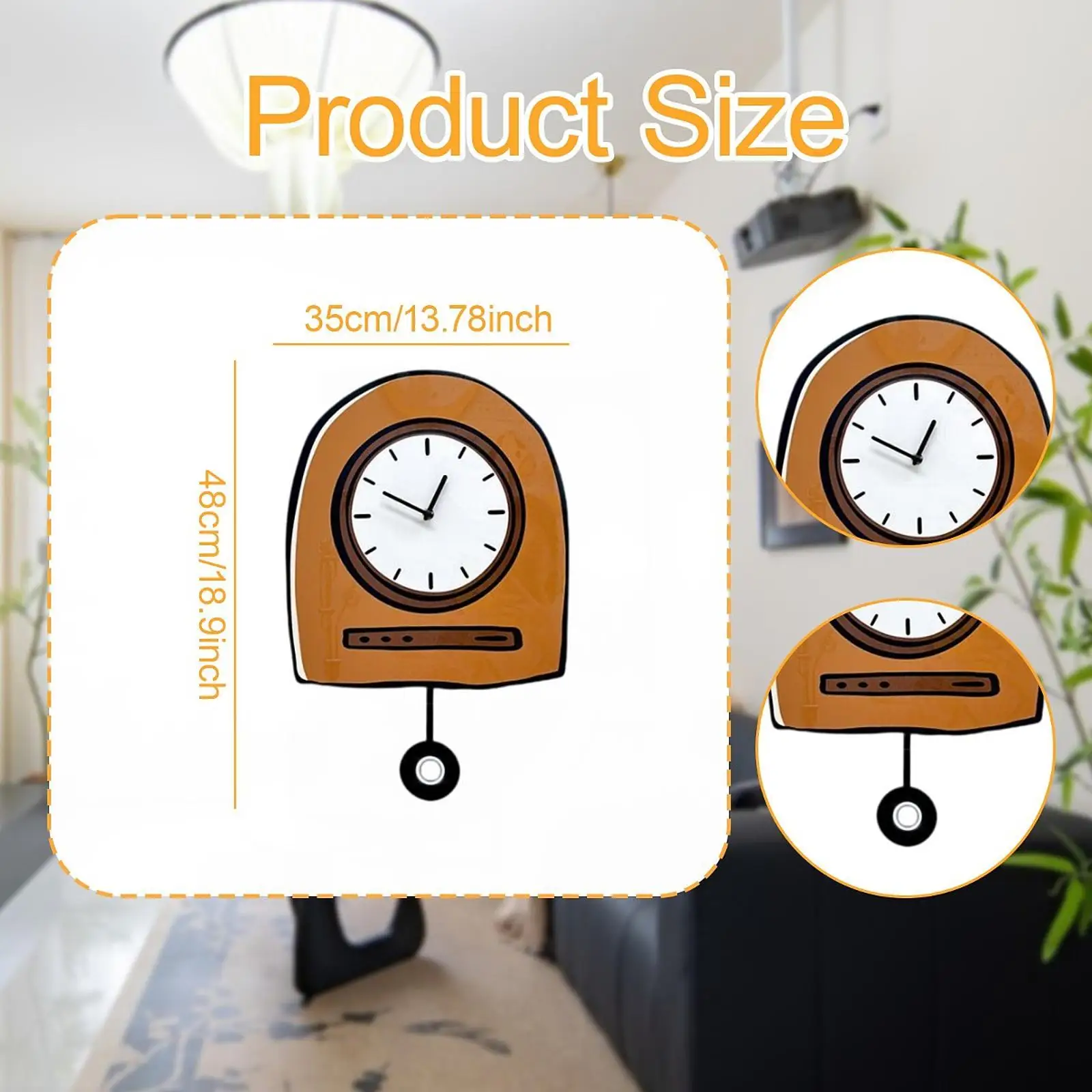 壁掛け時計 実用的な装飾 北欧デザイン 軽量 アート ミュート 吊り時計 ギフト キッチン ファームハウス リビングルーム ベッドルーム用