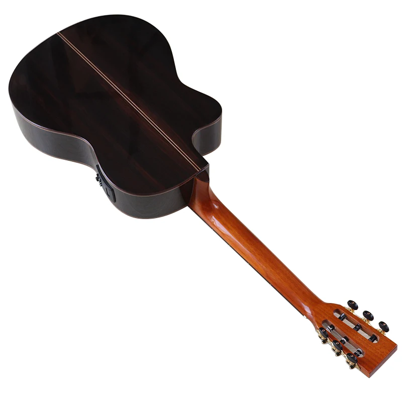 46mm Upper Nut Electric Acoustic Classical Guitar 6 String 39 inch Acoustic Classic Guitar Semi Handmade Solid Spruce Wood