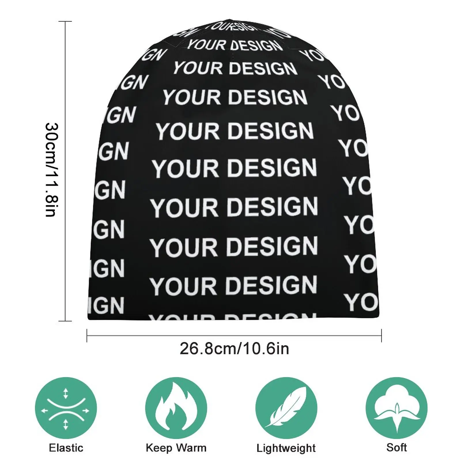 Add Design Customized Bonnet Hats Custom Made Your Image Skullies Beanies Unisex Warm Soft Beanie Hats Spring Kpop Graphic Caps