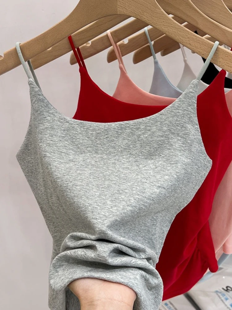 Top Corto Sexy sin Mangas con Cintura Ajustada para Mujer, Camisola de Algodón sin Espalda, Color Sólido, Versátil, Nueva Colección Verano 2026