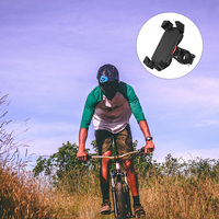 360 Degree Rotating Cell Phone Holder For Motorbike And Scooter, Adjustable Phone Cradle Bike Handlebar Mount