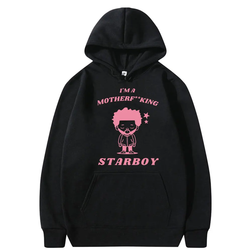 

Rapper The Weeknd Starboy Meme Graphic Hoodie Men Women Hip Hop Rap Funny Sweatshirt Male Casual Fleece Cotton Oversized Hoodies