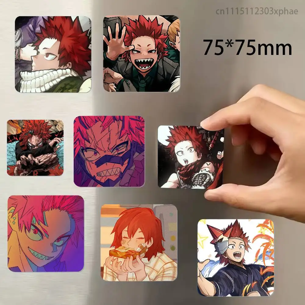MHA E-Eijiro Kirishima Red Riot Refrigerator Magnets Cute Cartoon Magnetic Personality Decorations Creative Gifts