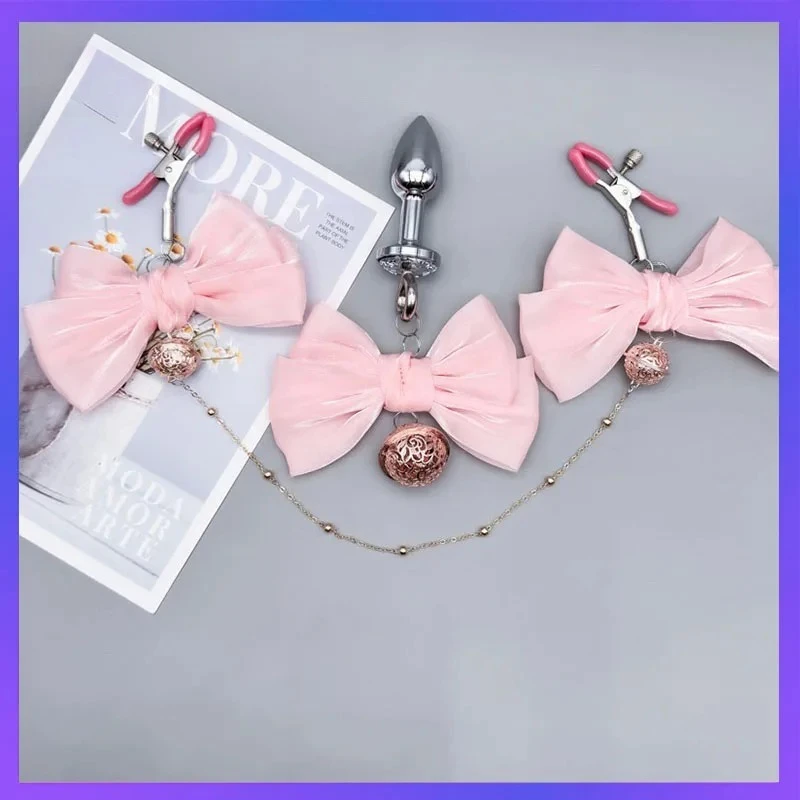 Nipple Breast Clamps With Bell Ring Sex Anal Plug Woman Necklace Vaginal Clamp Sexy Nipple Clip Breast Bell Adult Couple Sex Toy - view 2