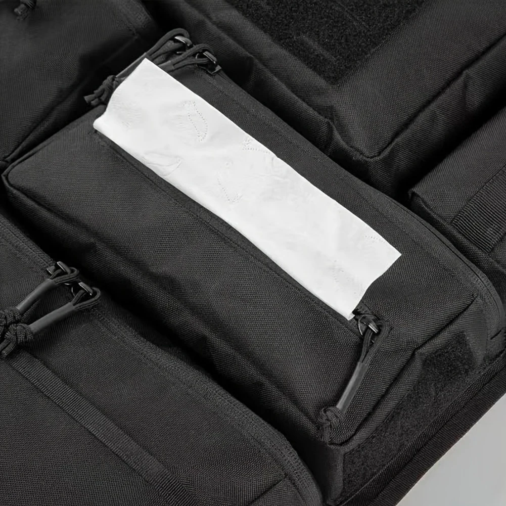 Auto-Sitzorganizer, Aufbewahrungstasche für die Rückseite des Sitzes, hängende Taschen, Auto-Aufbewahrung, Ordnungstasche, Innenraumzubehör, 62*42CM, Schwarz