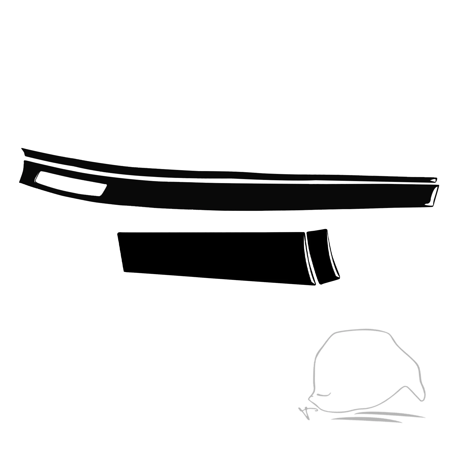 Real Carbon Fiber For Mitsubishi Lancer EVO 2008-2015 Car Central instrument Trim Customizable Sticker Interior Accessories 4