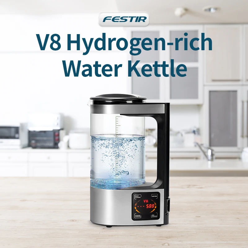 V8 wasserstoff reicher Wasserkocher 2l spe Wasserstoff wasser generator gesunde ionisierte Wasser heiz maschine intelligenter Reinigungs wasserfilter