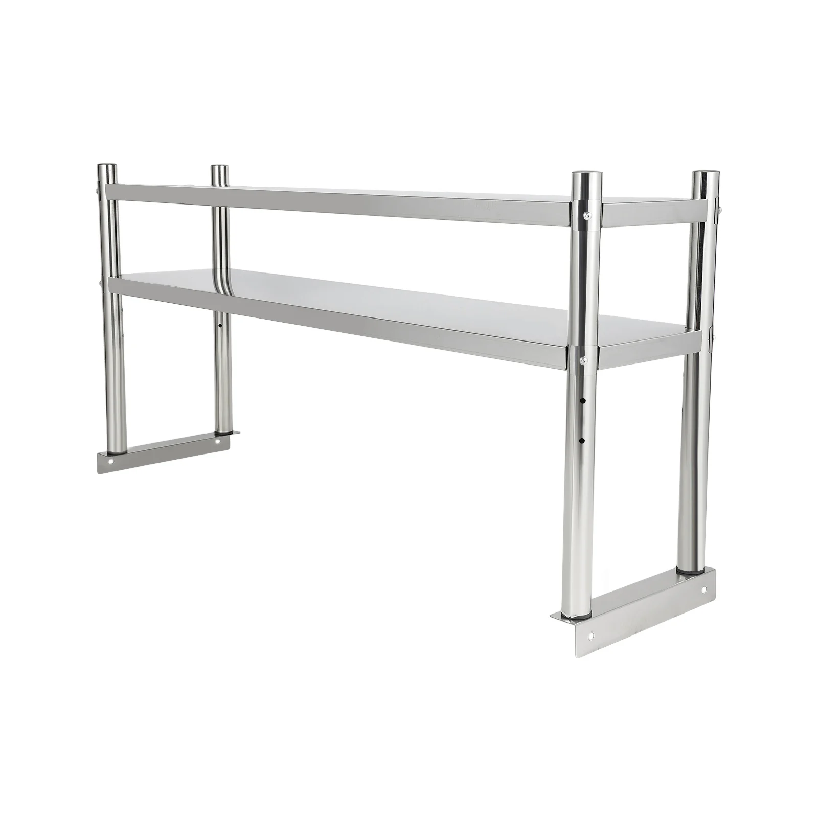 

Durable Stainless Steel Shelving, 2-Tier Design, 88 lbs Load Capacity per Shelf, Perfect for Storage, Easy to Install