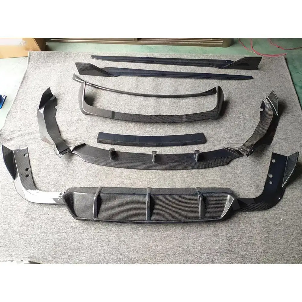 Carbon Fiber Car Stying Bodykits for BMW G05 X5 M Sport Front Bumper Lip Rear Diffuser Side Skirts Rear Spoiler ABS Accessories