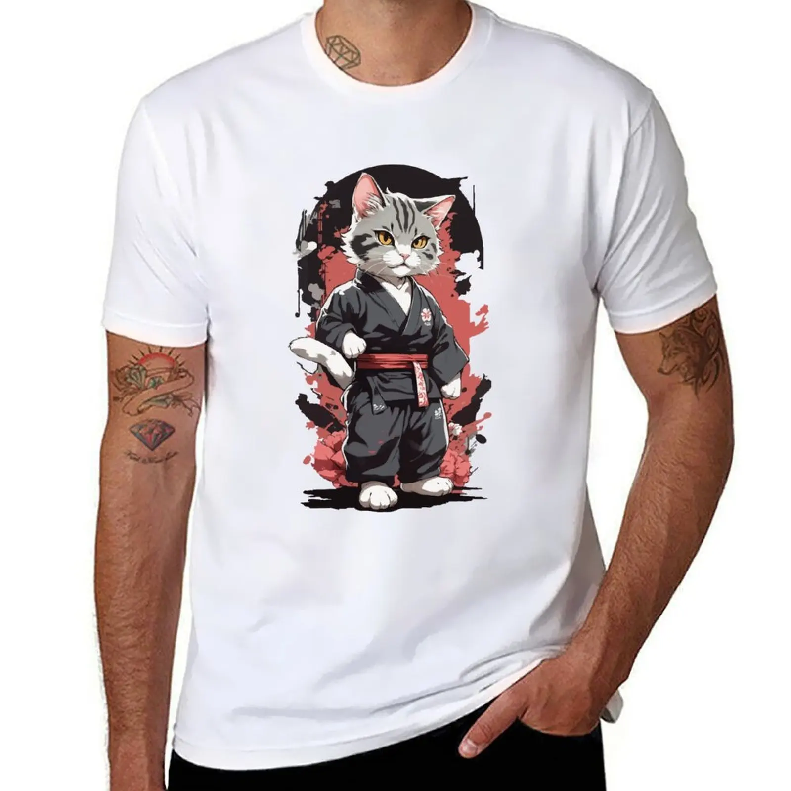 

Karate Cat Martial Arts Funny Self Defense T-Shirt essential t shirt man graphic t shirt T-Shirt