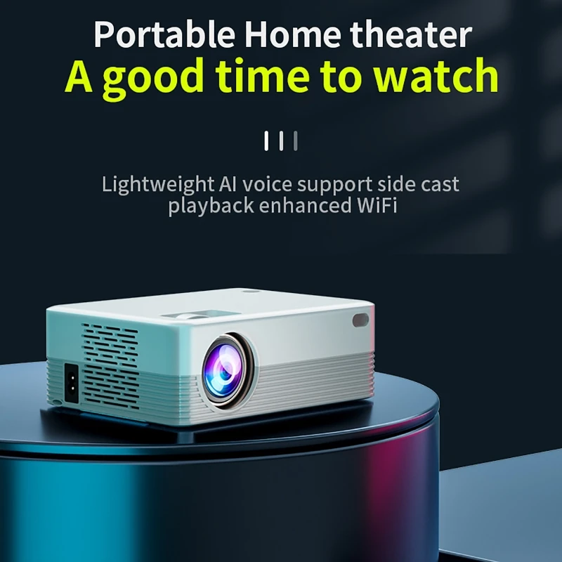 HD Mini Projector Native 1080P LCD Screen Android WiFi Projector Video Home Cinema Smart Movie Game Proyector Video Beamer