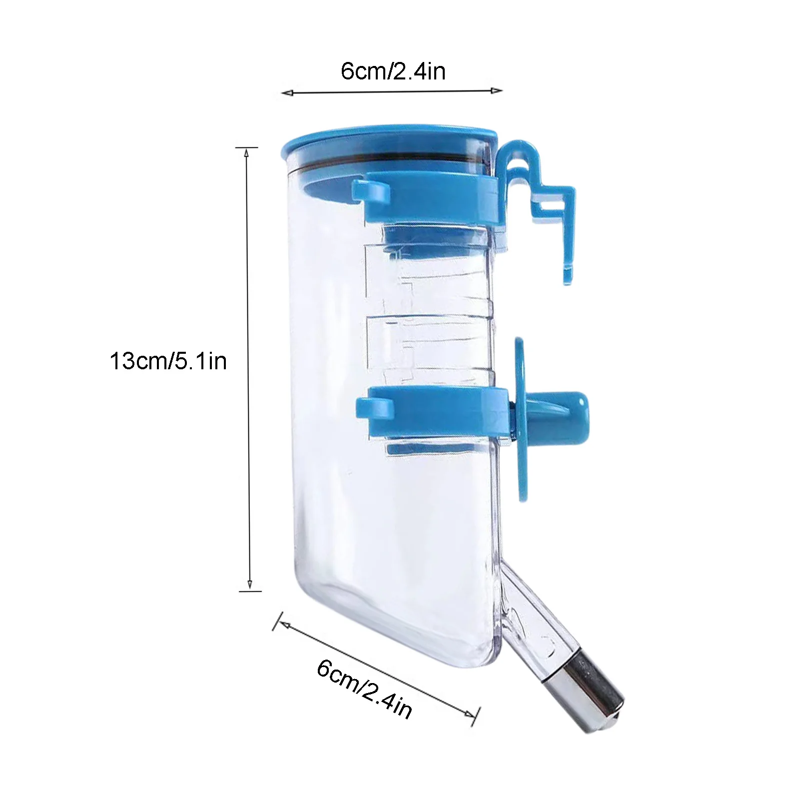 Pets Water Dispenser Easy To Install Dog Water Bottle No Drip Pet Drinker Leak-proof Pet Cage Suspended Water Dispenser