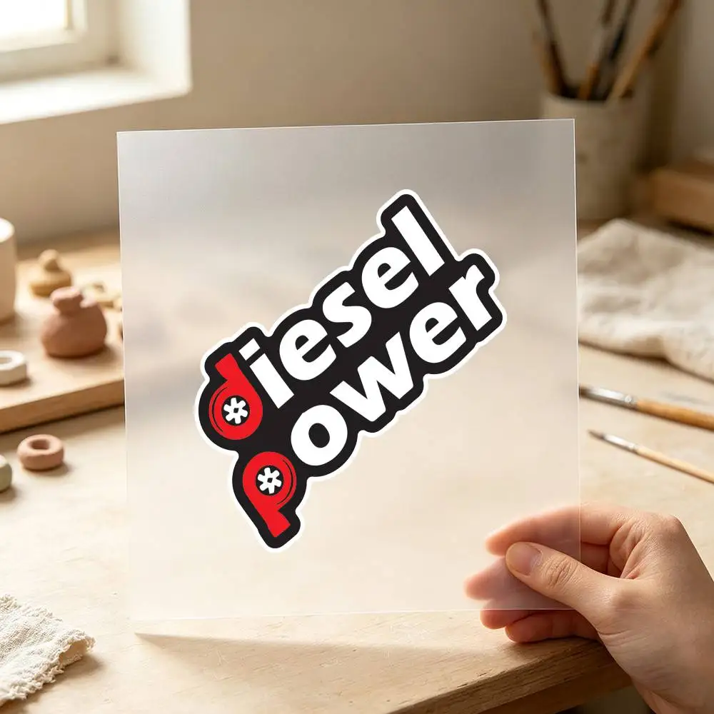 Diesel Power Waterproof Stickers For Decorating Car Windows Motorcycles And Computers.
