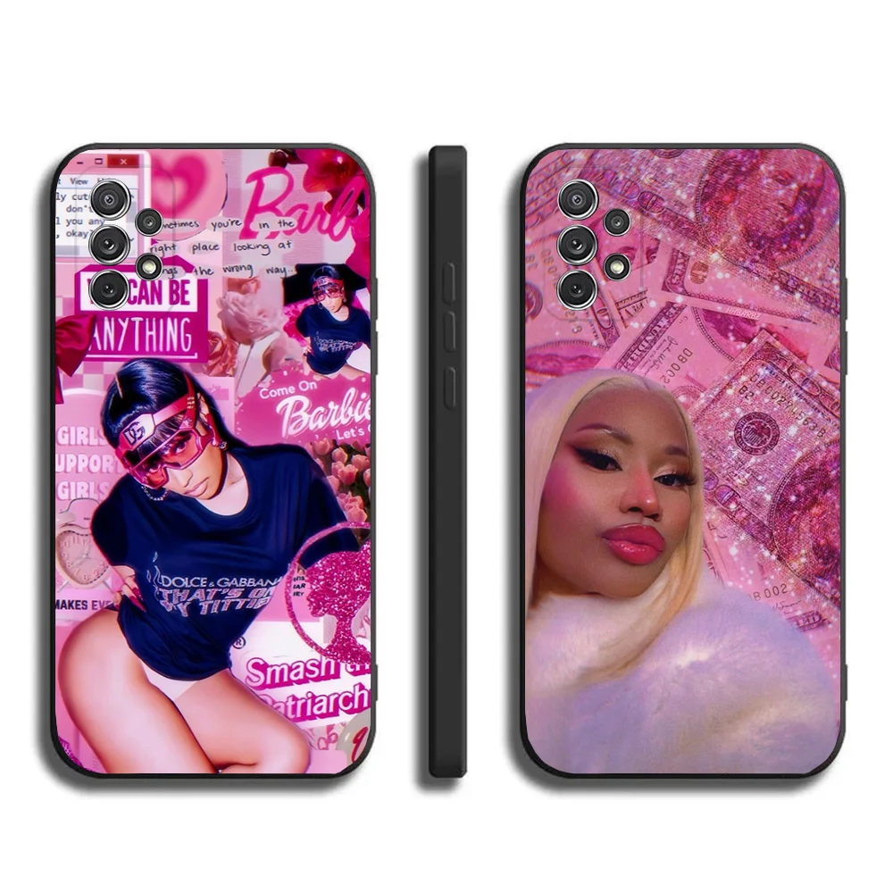 N-Nicki M-Minaj Rapper Phone Case Phone Case for Samsung Galaxy A13,A21s,A22,A31,A32,A52,A53,A71,A80,A91, Soft Black Cover