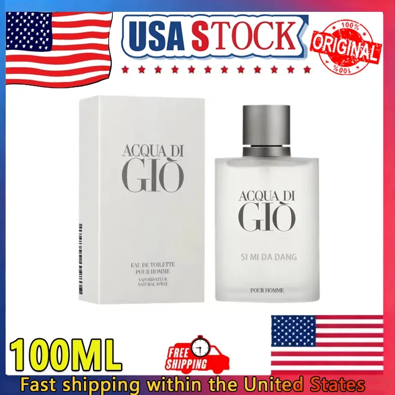 عطر كولونيا للرجال باللون الأسود والأزرق، خشب الصندل الطازج أو دو تواليت، عطر خفيف يدوم طويلاً، مزيل عرق رياضي صيفي