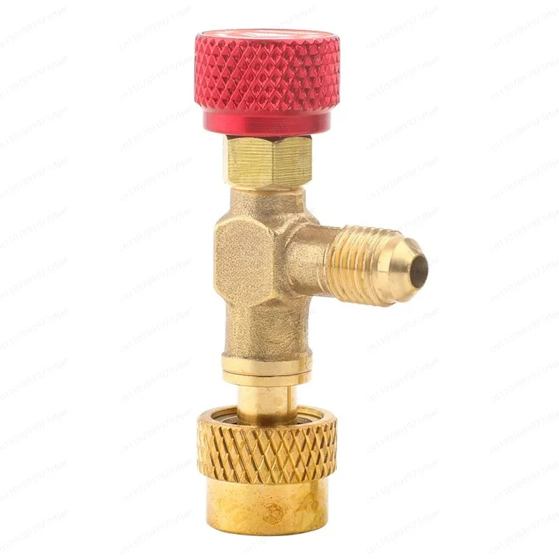 H-S-1221 Refrigerant Charging Safety Valve, R32 R410A R22 Adapter Fitting for Air Conditioner Repair