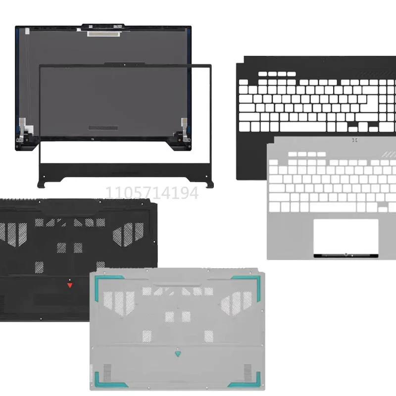 NEW For TUF ASUS Gaming F15 FA507 FX507 FA507Z FA507R FX507Z ZC LCD Back Cover Front Bezel Palrmest Lower Bottom Case Hinges