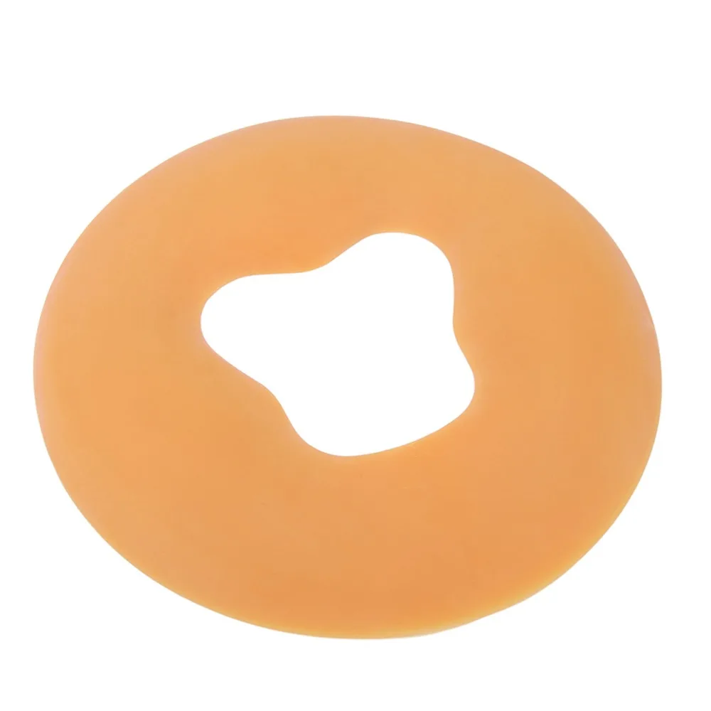 Portable Breathable Hole Silicone Face Pillow Silicone Blue Face Cradle Cushion Skin Tone Massage Headrest Cushion Travel