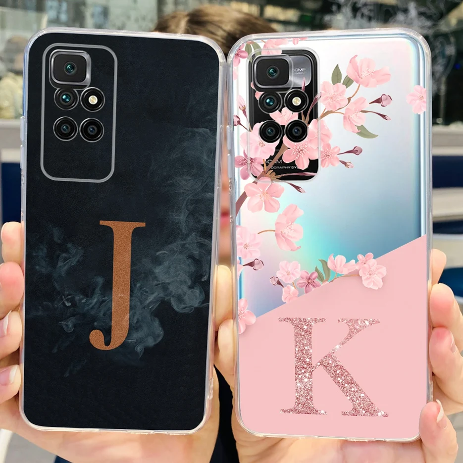 For Xiaomi Redmi 10 Case Redmi10 Prime 2022 New Letters Cover Soft Silicone Phone Case For Redmi 10 Prime Redmi10 2022 Soft Bags