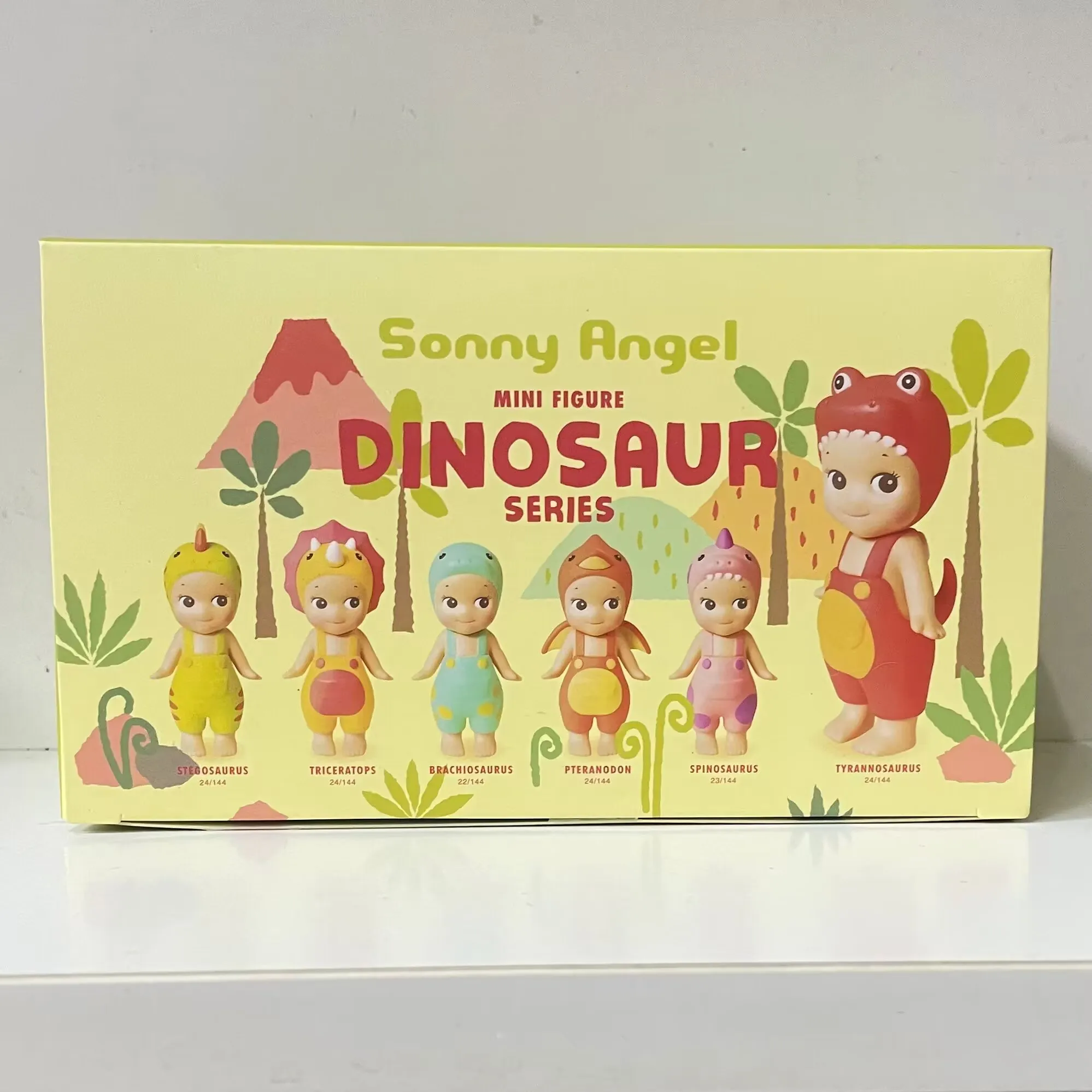 6pcs/set Sonnys Angel Dinosaur Series Mini Anime Figures Ornaments Dolls Fans Children Christmas Birthday Gift