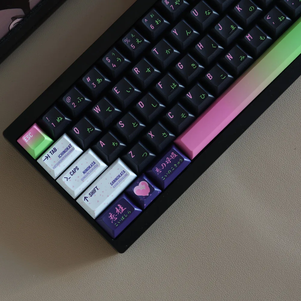 メカニカルキーボード用列キーキャップ,日本のkcaプロファイル,5面