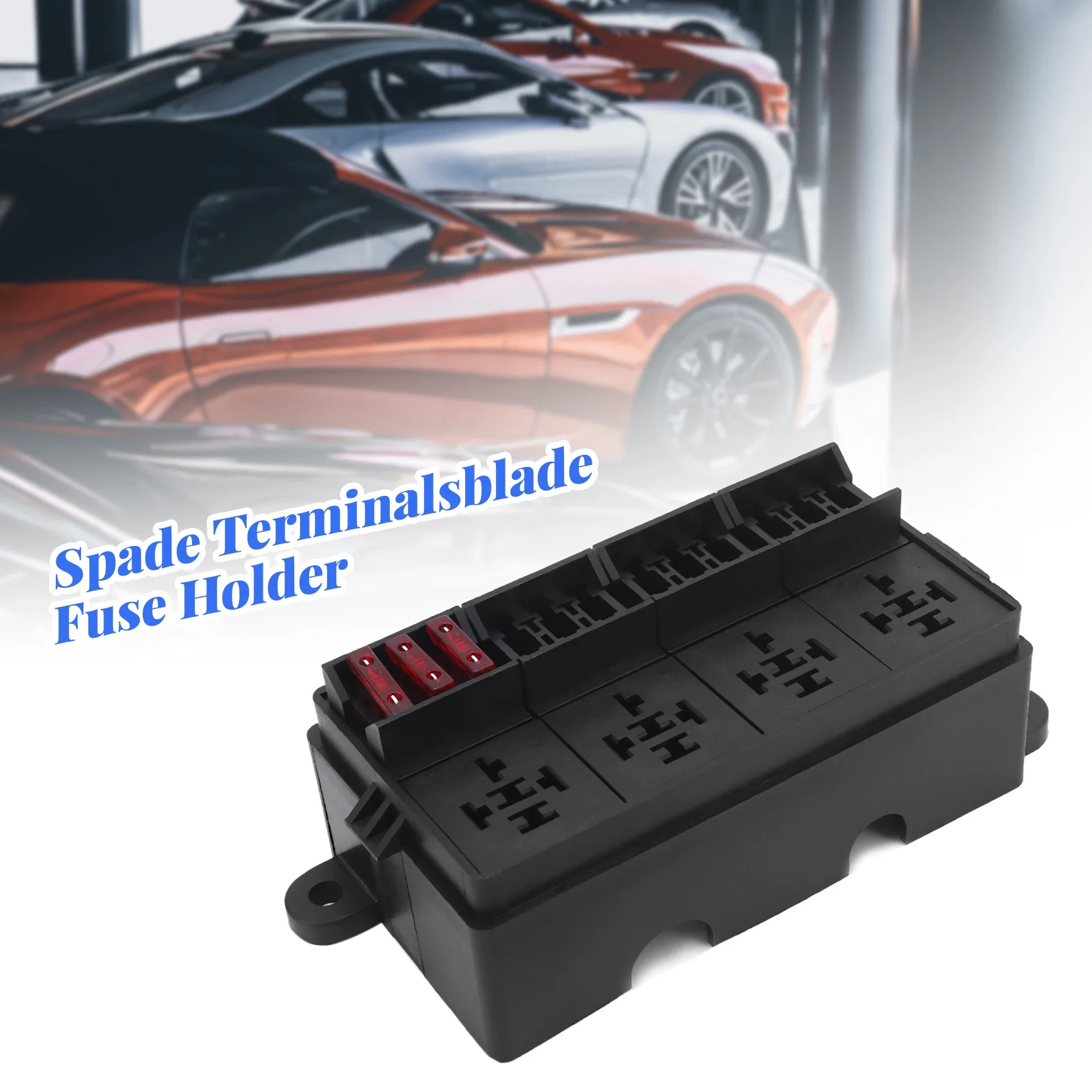 12 Way Blade Fuse Holder Box With Spade Terminals And Fuse 4PCS 4Pin 12V 80A Relays For Car Truck Trailer And Boat Top-Rated