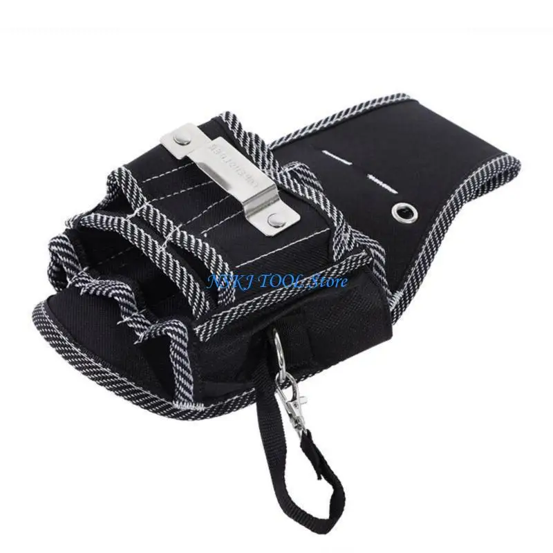 

L8RC Canvas Electrician Waist Pocket Tool Bag, 9 Slots Multipurpose for Home Workshop Organization Household Maintenance