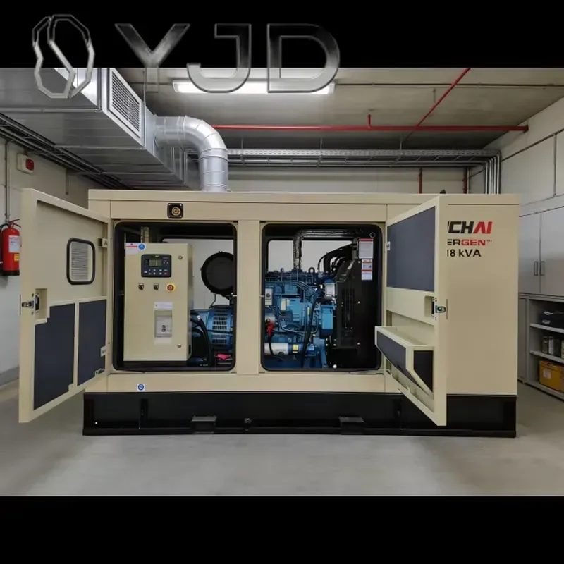 YJD Global Power Portable Silent Diesel Generator Sets 20KW 25KW 30KW 40KW 50KW 75KW 100KW 60/50Hz Open Frame ATS 90% Efficiency