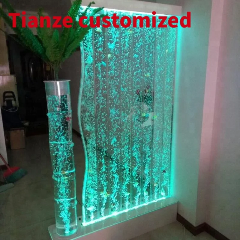 

(Customized) luxury acrylic LED lighting water bubble lamps home decor