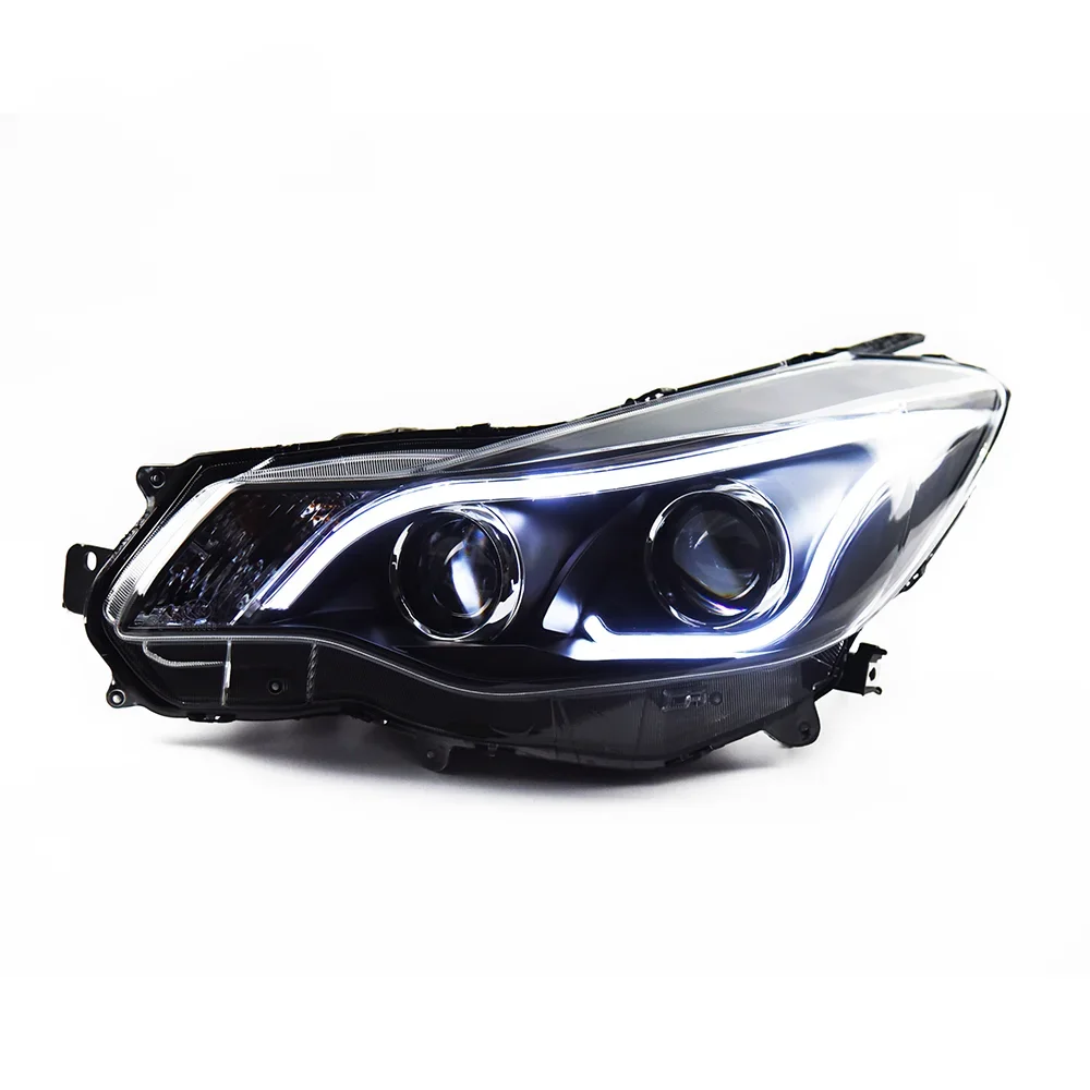 Car Lights For XV 2011-2016 Impreza LED Modification Headlights DRL Dynamic Turn Signal Angel Eyes Lens Lamp Accessories Upgrade