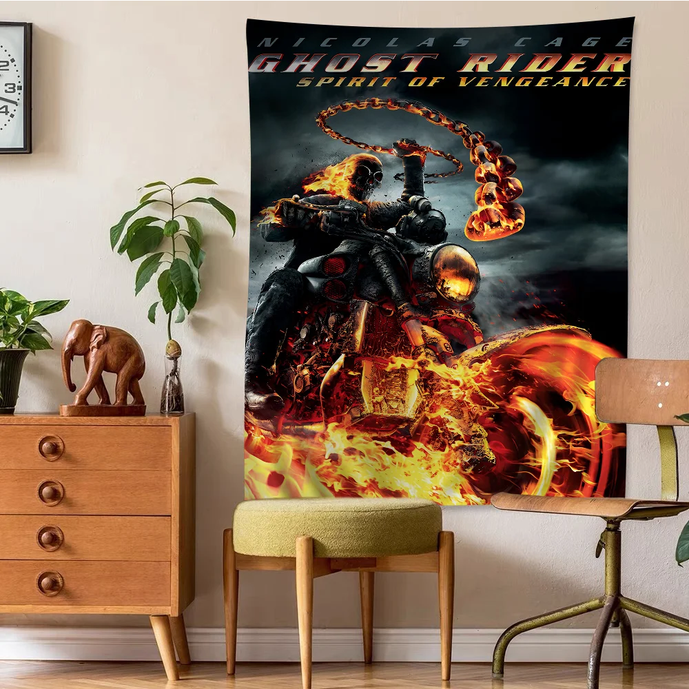 

Ghost Rider Anime Posters Sticky HD Quality Wall Art Retro Posters For Home Room Wall Decor