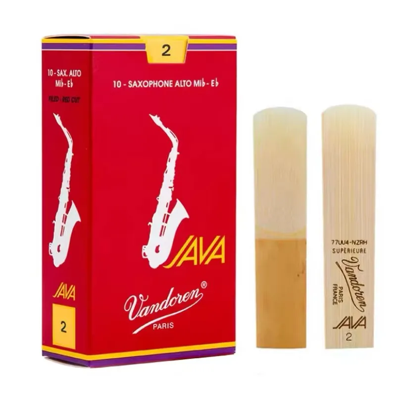 Ance Per Sassofono Vandoren Java Red Box Eb Alto, Bb Soprano, Bb Tenore, France Original Pop Style Sax