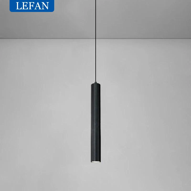 Imagem -06 - Modern Nordic Led Chandelier Double Head Pendant Light Sala de Jantar Pendurado Lâmpada Pipe Decor Cilindro Pipe Line Pendant Lamp