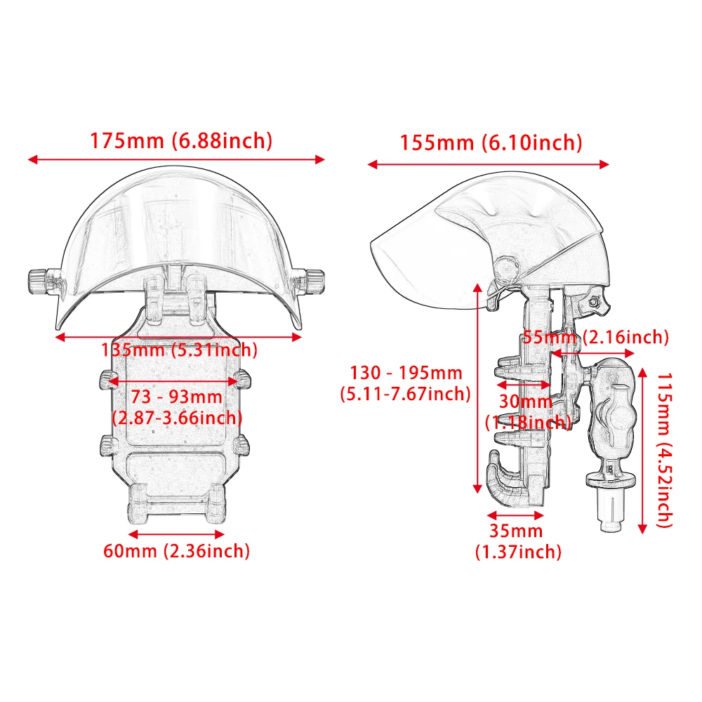 Sunshade Bicycle Umbrella Phone Holder Motorcycle Fork Stem Mount Navigation Bracket for Yamaha YZF R1 2002-2017 HONDA CBR600F4i