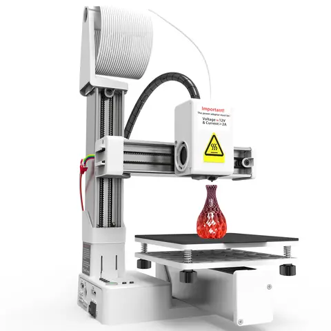 EasyThreed K10 Mini impresora 3D 100x100x100 mm Tamaño de construcción con impresión de una tecla y plataforma extraíble, ideal para principiantes y niños