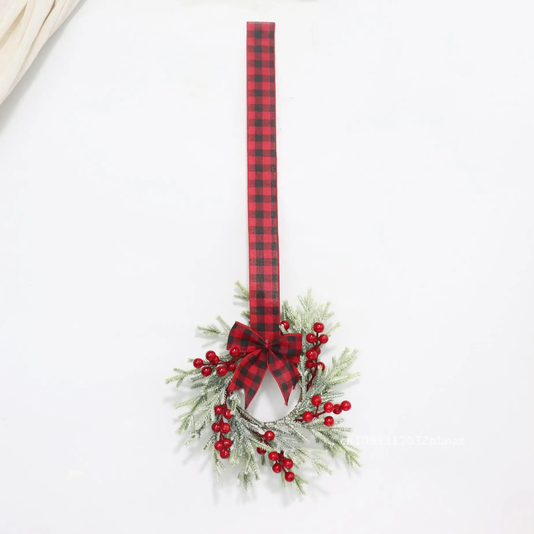 

30cm Christmas wreath bow pine and cypress cabinet wreath holiday party decoration scene layout props