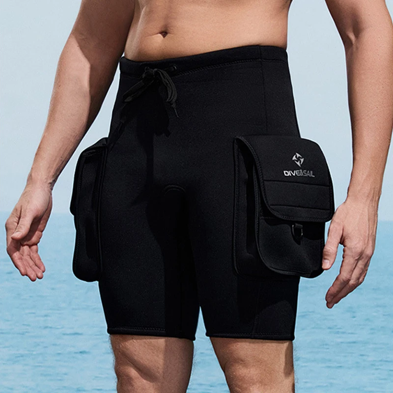 3MM Diving Pants With Double Pockets Cold Resistant Warm Technology Diving Shorts Rafting Swimming Snorkeling Surfing Equipment