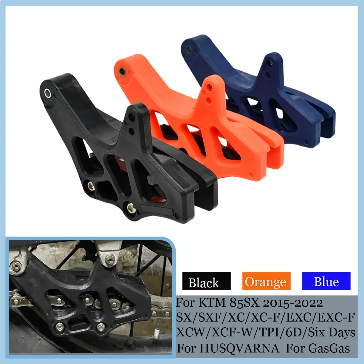 

For KTM SX SX-F EXC EXC-F XC XC-W XC-F TPI 2008-2020 125-530 690 SMC R ABS ENDURO R ABS 2008-2021 Motorcycle Chain Guide Guard