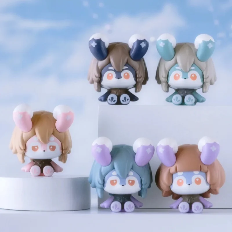 Genshin Impact سلسلة Melusine الرسمية حقيبة أعمى صغيرة أصلية Q-نسخة Melusine الشكل الكرتون حلية اللعب صندوق غامض هدية #6